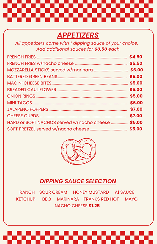 menu specials