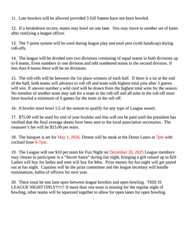 Friday Nite Rules 2024 25