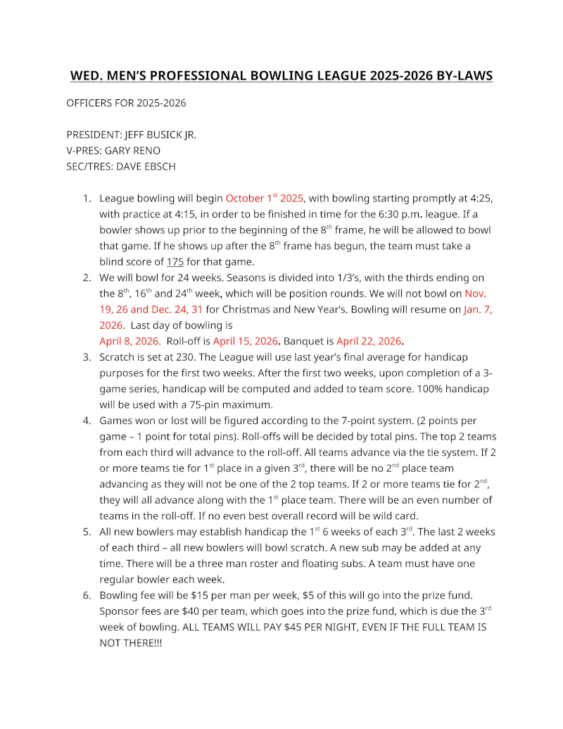 Wed Men Professional Rules 2024 2025